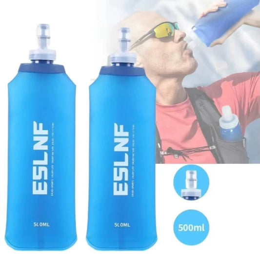 500ml Soft Flask Collapsible Water Bottle BPA Free Outdoor Sports Bag - Campify