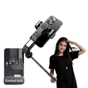 Desiontal Q31 1-Axis Gimbal Stabilizer with LED Light & Tripod - iPhone/Android/Samsung