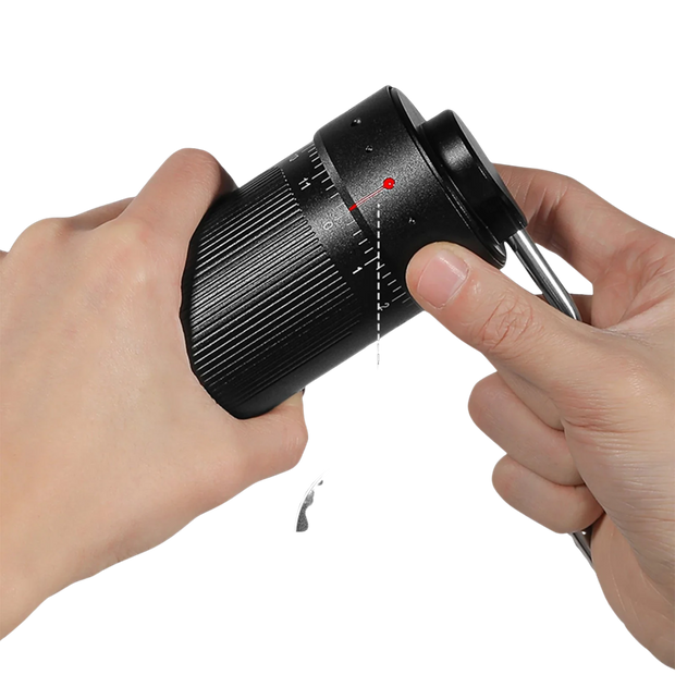 Conical Burr Manual Coffee Grinder - Espresso Pour Over Stainless Steel Barista Tool