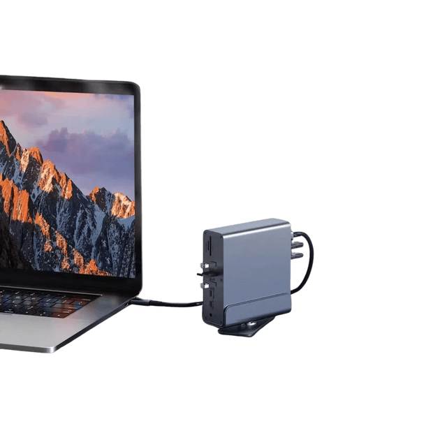 15 in 1 Hub Type - C Dock for MacBook Pro - 4K HDMI, USB, RJ45, SD, TF, Audio Adapter - CLIP GADGETS