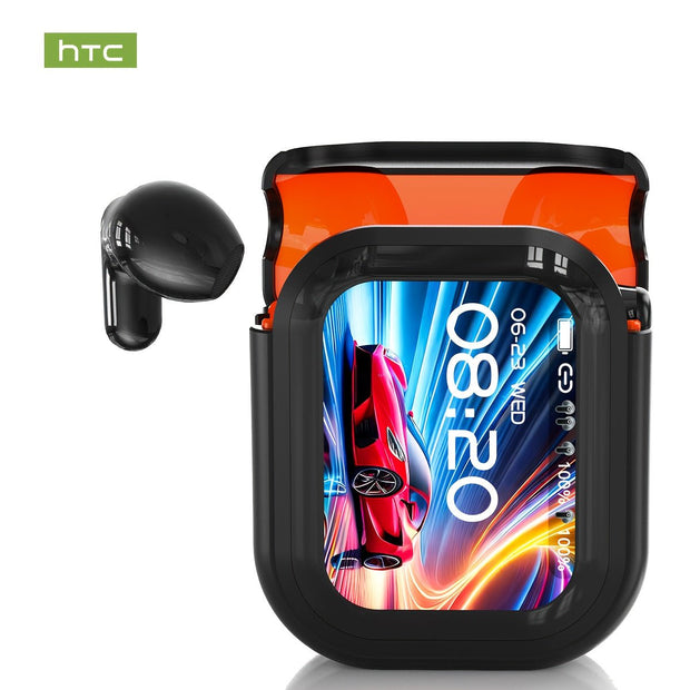 HTC NE20 TWS Wireless Headphones: 131 Language Translation, LED Display, High-fidelity, Built-in Mic - CLIP GADGETS