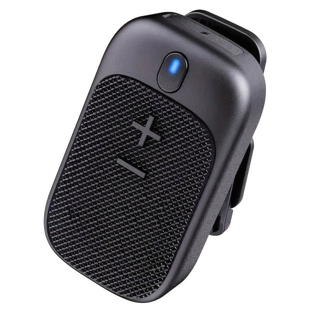 18H Playtime Wireless Speaker w/ Mic, USB-C Charging, Smart Voice Assistant | BlackSportClipMini - CLIP GADGETS