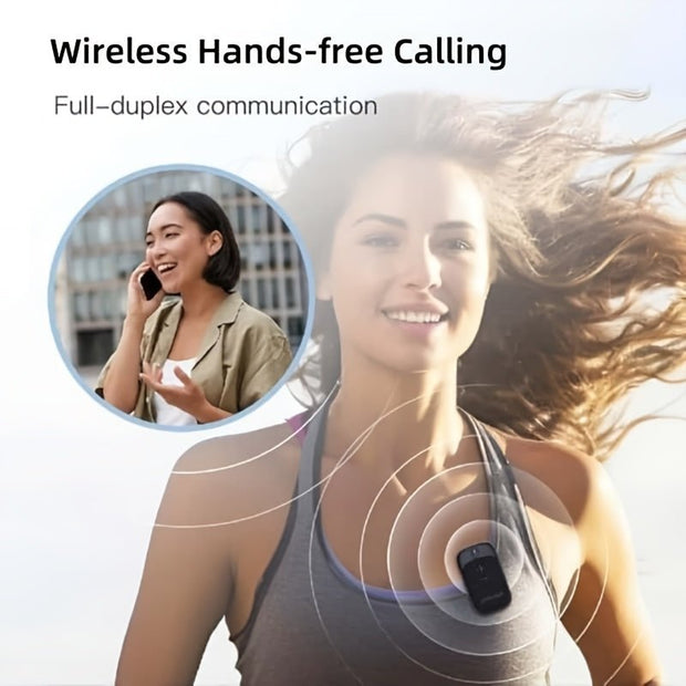 18H Playtime Wireless Speaker w/ Mic, USB-C Charging, Smart Voice Assistant | BlackSportClipMini - CLIP GADGETS