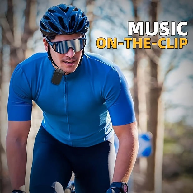 18H Playtime Wireless Speaker w/ Mic, USB-C Charging, Smart Voice Assistant | BlackSportClipMini - CLIP GADGETS