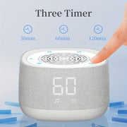 White Noise Sleep Speaker with Ambient Light - Portable & Rechargeable - CLIP GADGETS