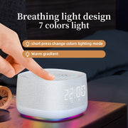 White Noise Sleep Speaker with Ambient Light - Portable & Rechargeable - CLIP GADGETS