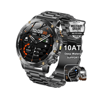 2025 Military Smart Watch - 1000mAh Fitness Tracking, Waterproof, Flashlight, Men's Bracelet - CLIP GADGETS