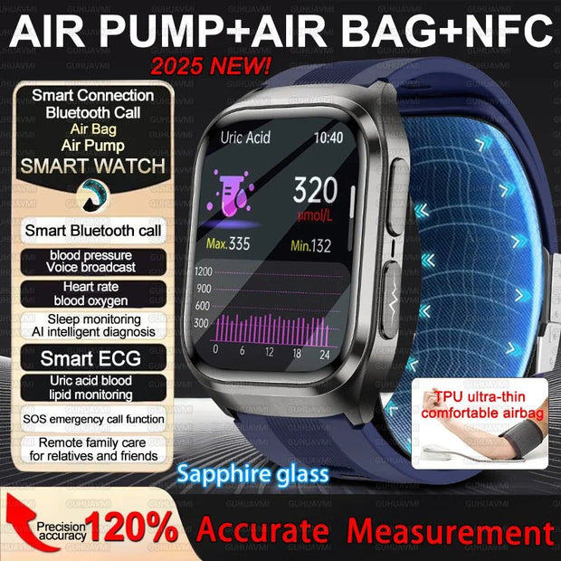 2025 Huawei Smart Watch with Blood Pressure & ECG Monitor - NFC HD BT Call Health Tracker - clip memories