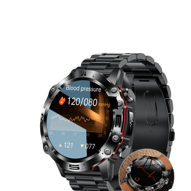 2025 New Smart Watch For Men Health Blood PressureBlood Oxygen Fitness Tracker Watches Bluetooth Call ECG Smartwatch
