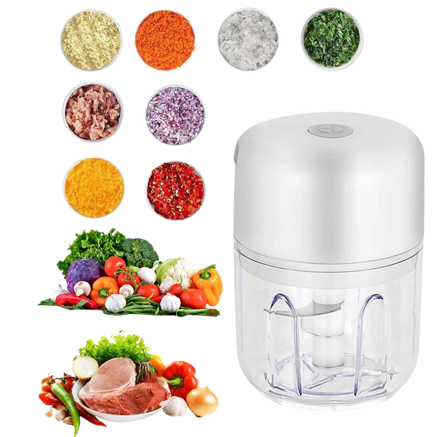 Portable Electric Garlic Chopper Mini Food Processor Wireless Veggie Chopper