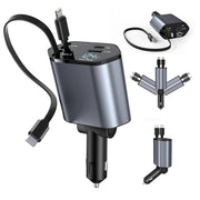 4-in-1 Fast Car Charger with Extendable Cable - Ideal Dashboard Mount - Fast Charge - CLIP GADGETS