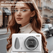 4K Vlogging Camera Autofocus Camcorder - 48MP 64GB HD for Photography - clip memories