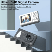 4K Vlogging Camera Autofocus Camcorder - 48MP 64GB HD for Photography - clip memories