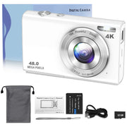 4K Autofocus Vlogging Camera HD 48MP Camcorder for Photography - clip memories