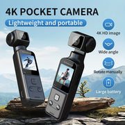 Portable 4K Pocket Camera with Wide Angle Lens for High-Quality Shots Anywhere - CLIP GADGETS