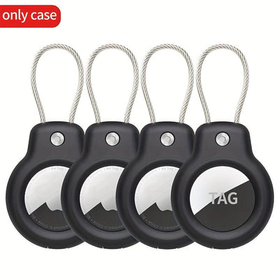 Anti-Theft Sleeve Set for AirTag GPS Tracker - Stainless Steel Cable, Break - CLIP GADGETS