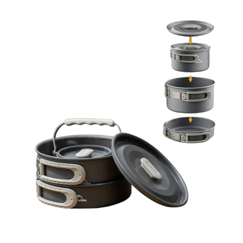 7 - Person Aluminum Camping Pot Set by Naturehike - Campify
