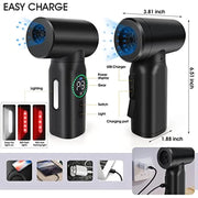 7500mAh Cordless Air Duster Blower for Keyboard Computer Cleaning - clip memories