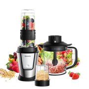 BioloMix 700W 3-in-1 Food Processor Juicer Blender - Mix, Juice, Chop!