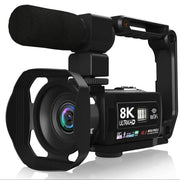 Portable 8K Digital Camera 48MP Handheld DV 18X Zoom Camcorder - clip memories