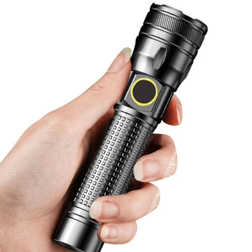 Rechargeable Aluminum Alloy LED Flashlight with Power Display - Campify