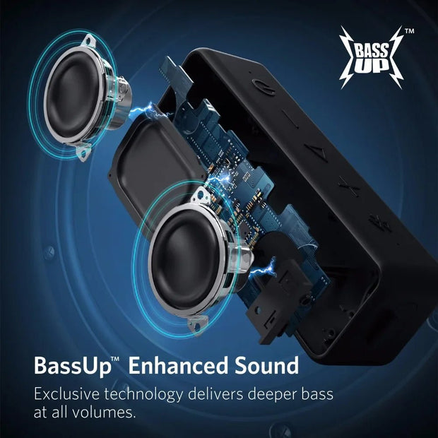 Anker Soundcore 2 Portable Bluetooth Speaker - Better Bass, 24hr Playtime, IPX7 Water Resist. - CLIP GADGETS
