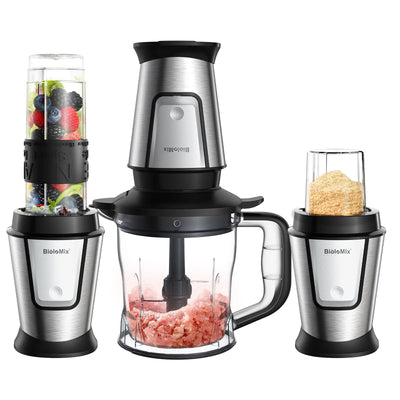 BioloMix 700W 3-in-1 Food Processor Juicer Blender - Mix, Juice, Chop! - CLIP GADGETS