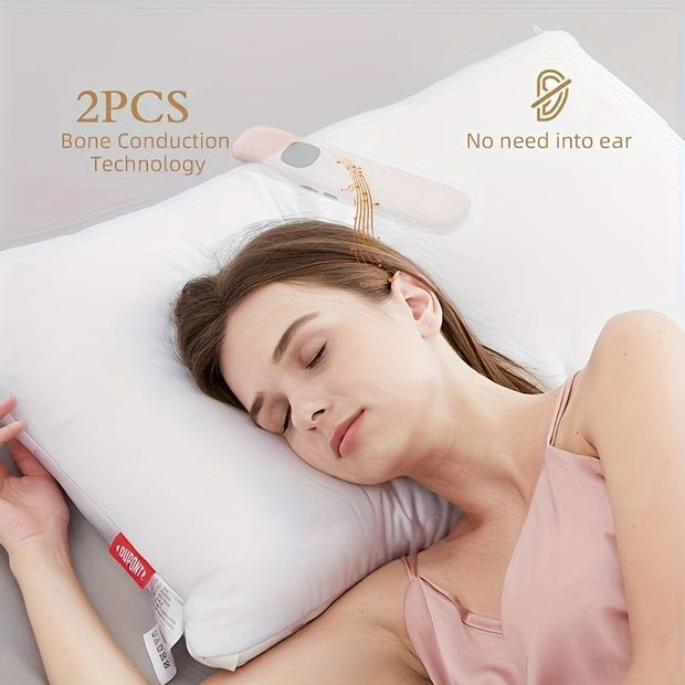 Bone Conduction Wireless Speaker, Portable Music Player, Can Be Turned Off at a Set Time, Built - in 11 Types of White Noise to Help Sleep, Suitable for Accompany Someone to Sleep, Relieving Insomnia, Falling Asleep to Music in - CLIP GADGETS