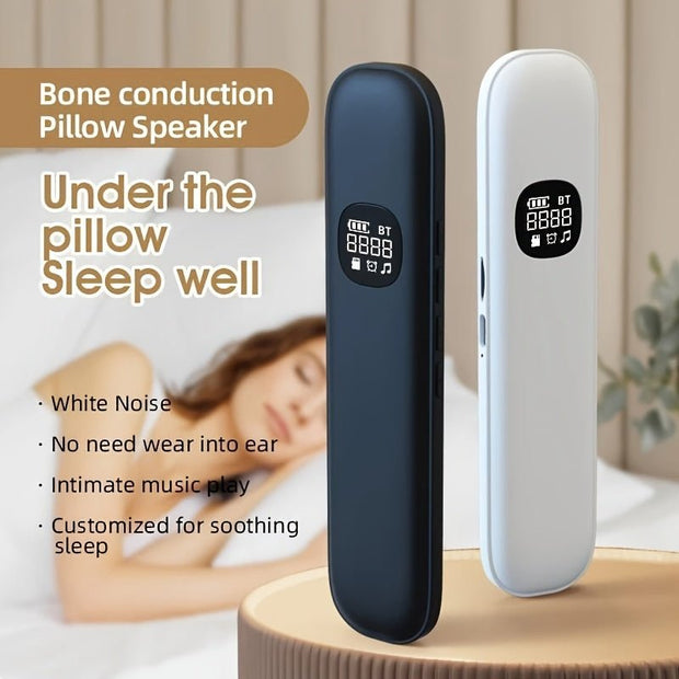 Bone Conduction Wireless Speaker, Portable Music Player, Can Be Turned Off at a Set Time, Built - in 11 Types of White Noise to Help Sleep, Suitable for Accompany Someone to Sleep, Relieving Insomnia, Falling Asleep to Music in - CLIP GADGETS