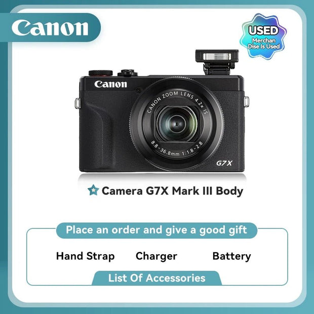 Canon PowerShot G7X III 4K Portable Digital Video Camera - CLIP GADGETS