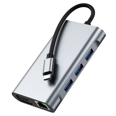 8-in-1 Docking Station + Network Card + MST Multi-Screen Hub - clip memories