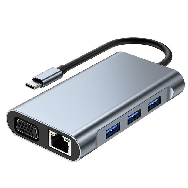 8-in-1 Docking Station + Network Card + MST Multi-Screen Hub - clip memories