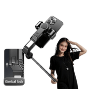 Desiontal Q31 1 - Axis Gimbal Stabilizer with LED Light & Tripod - iPhone/Android/Samsung - CLIP GADGETS
