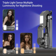 Desiontal Q31 1-Axis Gimbal Stabilizer with LED Light & Tripod - iPhone/Android/Samsung - CLIP GADGETS