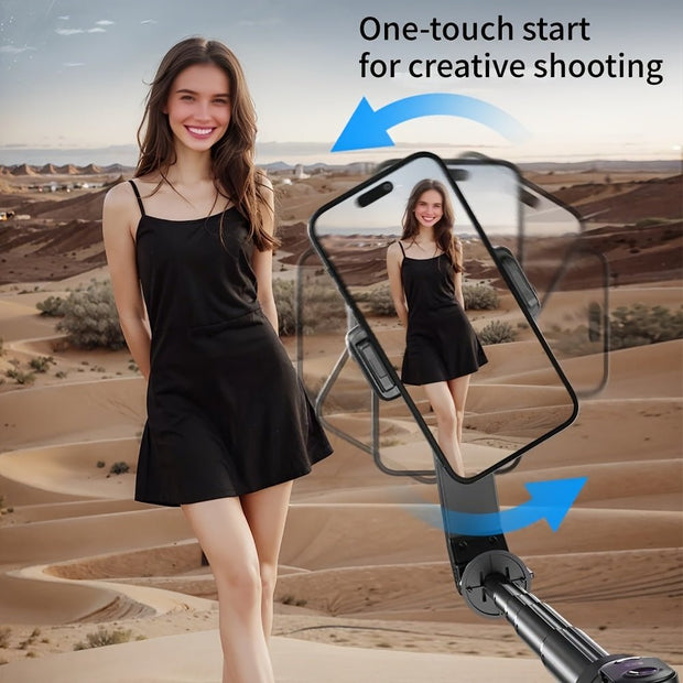Desiontal Q31 1-Axis Gimbal Stabilizer with LED Light & Tripod - iPhone/Android/Samsung - CLIP GADGETS