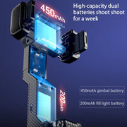 Desiontal Q31 1-Axis Gimbal Stabilizer with LED Light & Tripod - iPhone/Android/Samsung - CLIP GADGETS