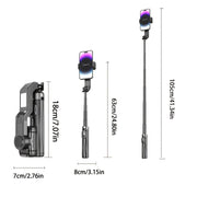 Desiontal Q31 1-Axis Gimbal Stabilizer with LED Light & Tripod - iPhone/Android/Samsung - CLIP GADGETS