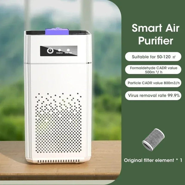 Portable Desktop Air Purifier with HEPA Filter - Negative Ion Purification Machine - clip memories