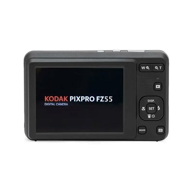 Kodak Pixpro FZ55 RD 16MP Digital Camera - 5X Optical Zoom - Full HD 1080P Video - 2.7" LCD - clip memories