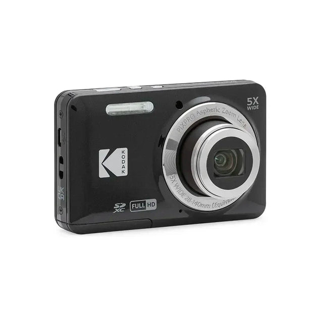 Kodak Pixpro FZ55 RD 16MP Digital Camera - 5X Optical Zoom - Full HD 1080P Video - 2.7" LCD - clip memories
