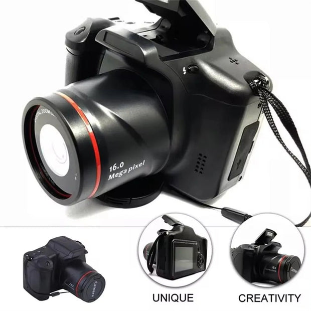 16X Zoom Digital Camera & Camcorder - Portable Photography Telephoto Kit for Students & Pros - clip memories