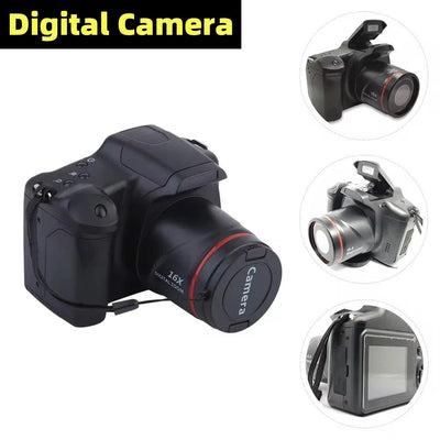 16X Zoom Digital Camera & Camcorder - Portable Photography Telephoto Kit for Students & Pros - clip memories