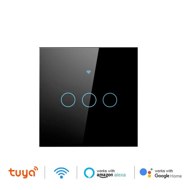EU Tuya Smart Switch - No Neutral Wire, WiFi Light Switch for Voice Control - CLIP GADGETS