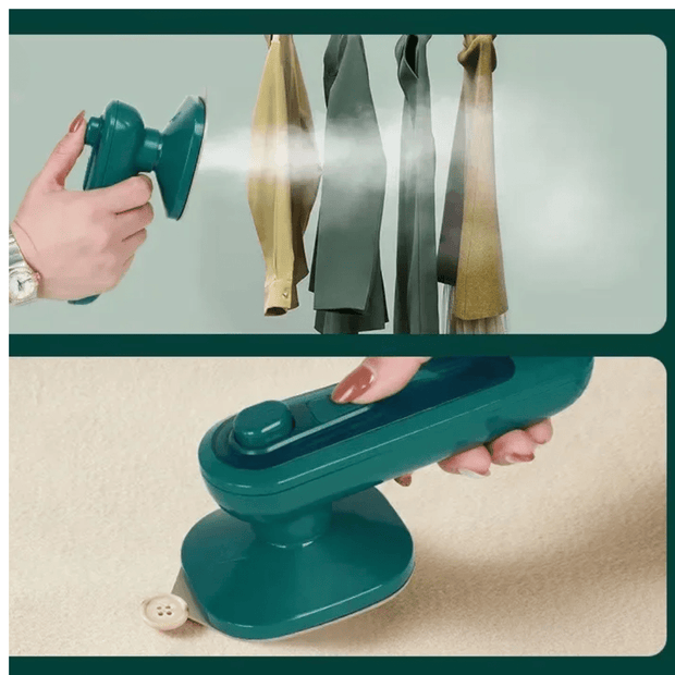 Mini Portable Handheld Electric Iron for Easy Travel & Home Ironing - clip memories