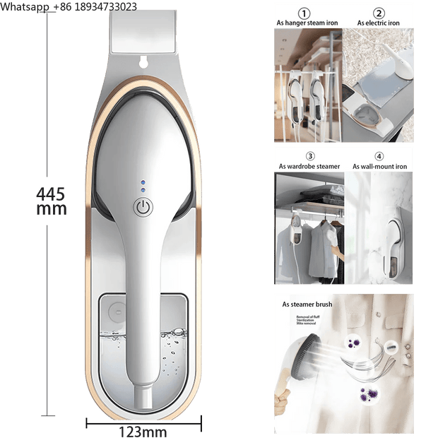 1500W Portable Garment Steamer - Handy Vertical Clothes Steamer - clip memories