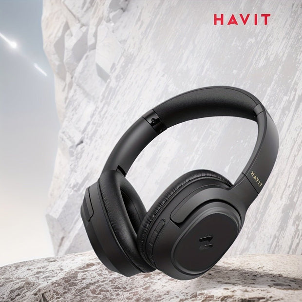 HAVIT Dual Device Wireless Headphones with Foldable Design and High Definition Call Effect - CLIP GADGETS