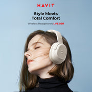 HAVIT Dual Device Wireless Headphones with Foldable Design and High Definition Call Effect - CLIP GADGETS