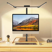 Double Head LED Desk Lamp with Stepless Dimming - clip memories