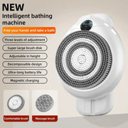 Electric Wall-Mounted Bath Brush for Automatic Back Rubbing - clip memories