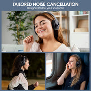 Foldable Wireless ANC Headphones: Hi-Fi Stereo Deep Bass, Mic - CLIP GADGETS